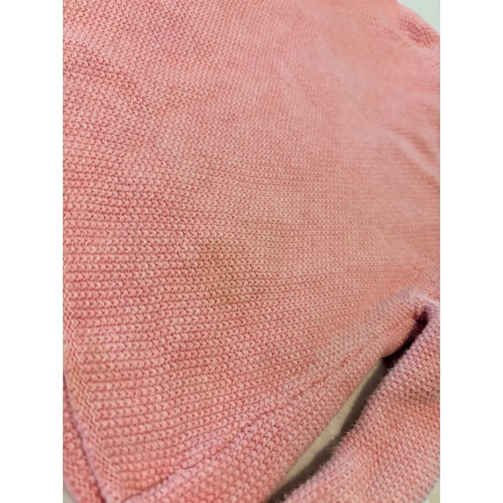 Baby Gap Pink Heart Pocket Knit Cardigan Sweater Girls 18-24 Months Toddler